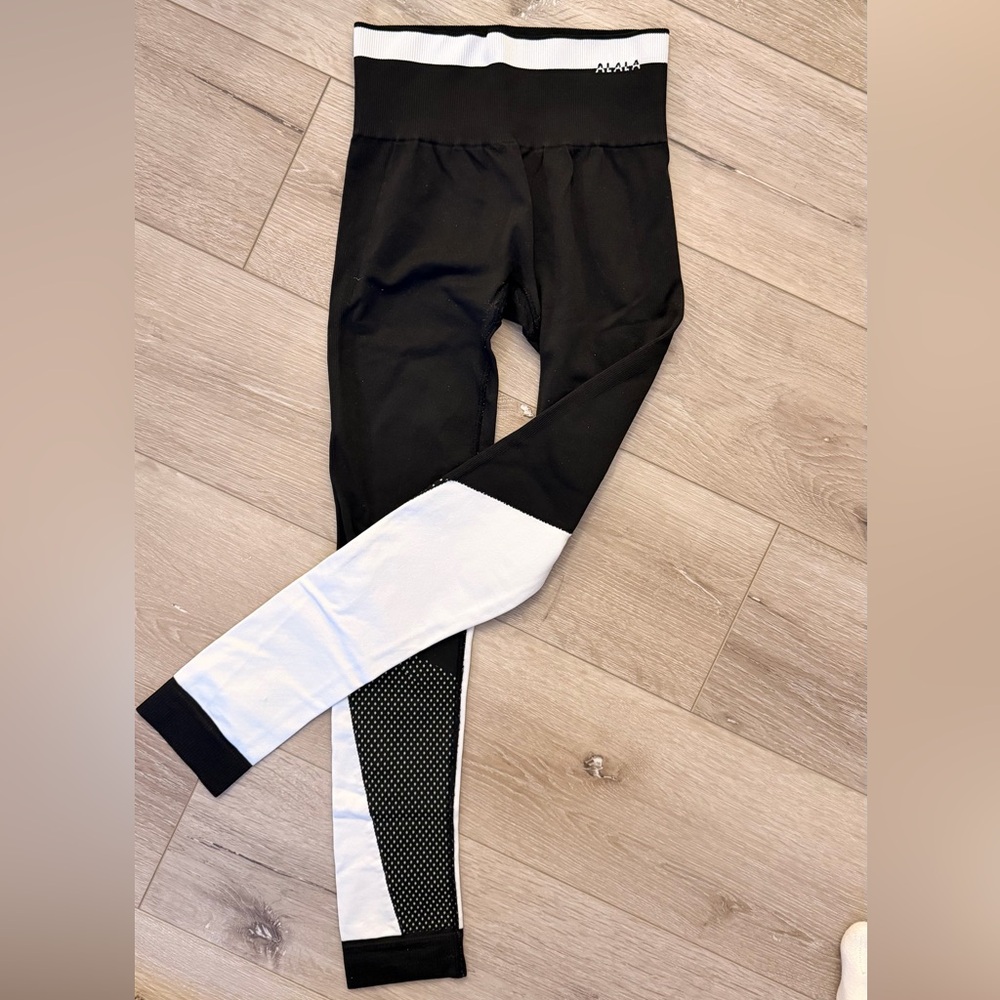 Alala Black and White Leggings